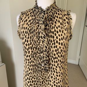 J. Crew Sleeveless Silk Blouse